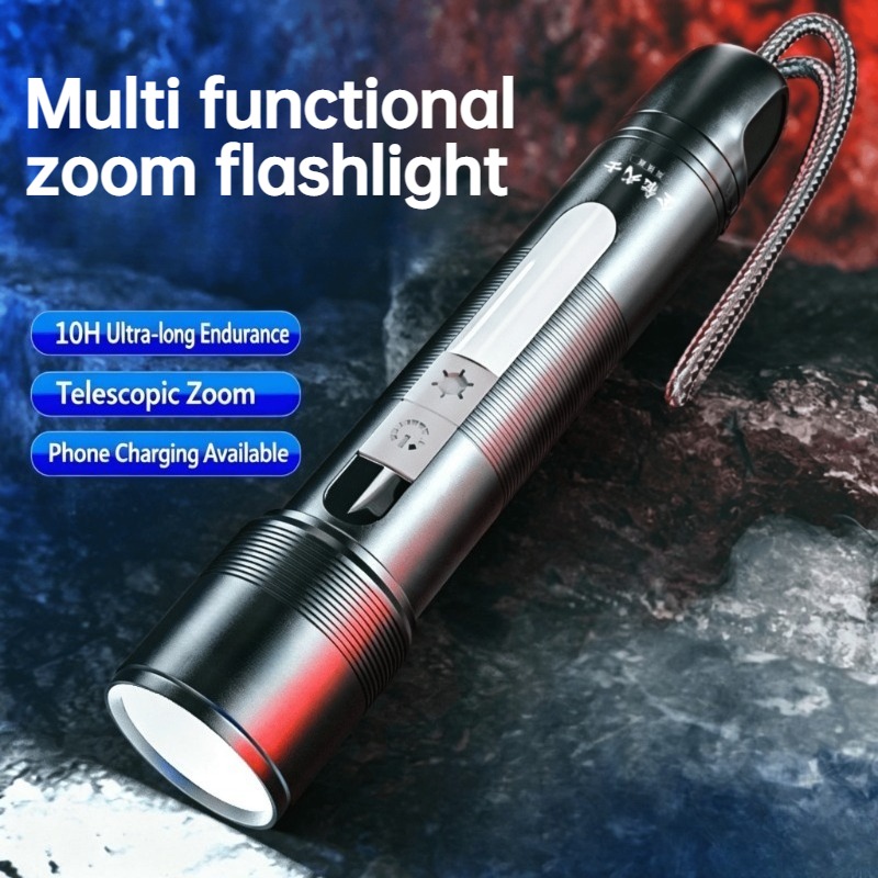 Outdoor Power For Lights - 다기능 LED 손전등 줌 가능 COB