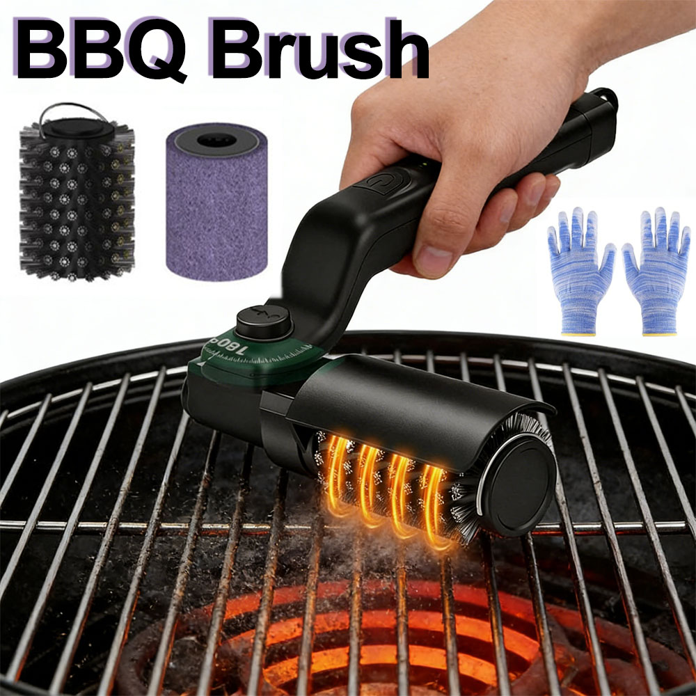 Outdoor Power Brush - 전기 그릴 브러시 충전식 3단계 강력한