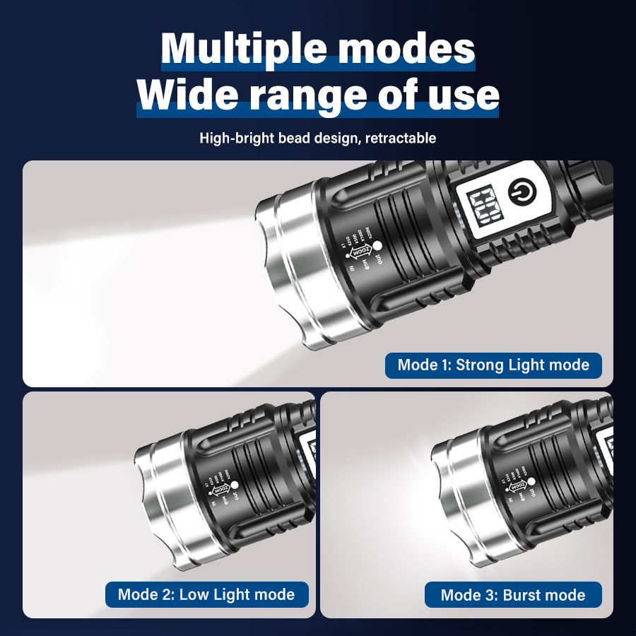 고출력 200000LM LED 손전등 내장 배터리 타입 - Outdoor Power For Lights 리뷰 및 가격