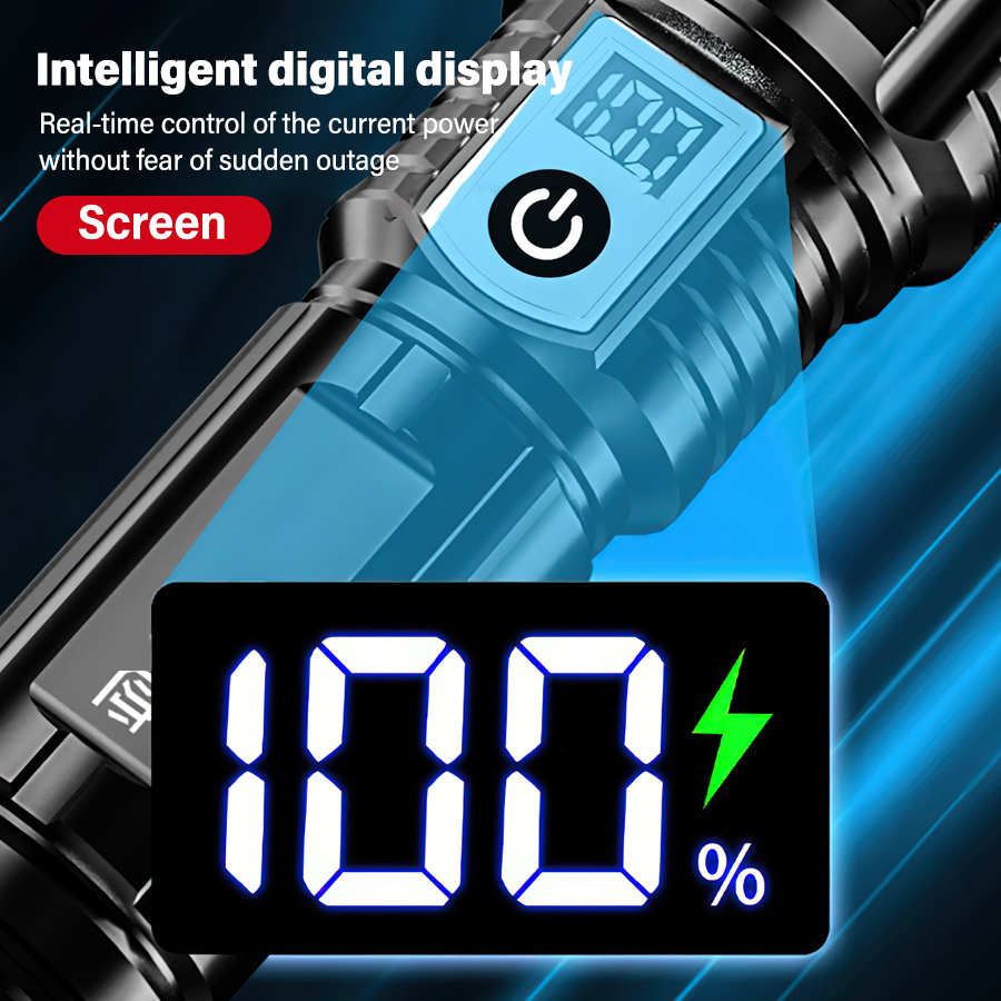 고출력 200000LM LED 손전등 내장 배터리 타입 - Outdoor Power For Lights 리뷰 및 가격