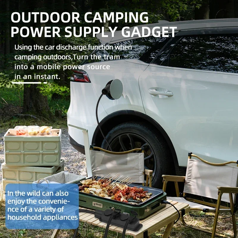 휴대용 16A 4KW 전기차 EV 충전기 V2L 케이블 - Outdoor Power Wire 리뷰 및 가격