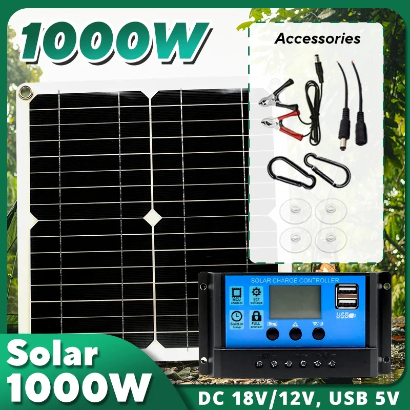 1000W 태양광 패널 키트, 12V 태양광 셀 10A - Outdoor Power Supply 12V 리뷰 및 가격