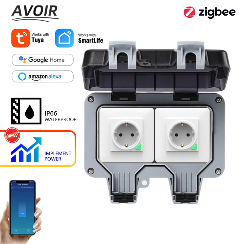 Avoir Tuya Zigbee 전기 소켓 IP66 방 - Outdoor Power Parts 리뷰 및 가격