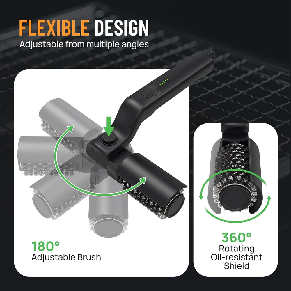 전기 그릴 브러시 충전식 3단계 강력한 속도 BBQ 그 - Outdoor Power Brush 리뷰 및 가격